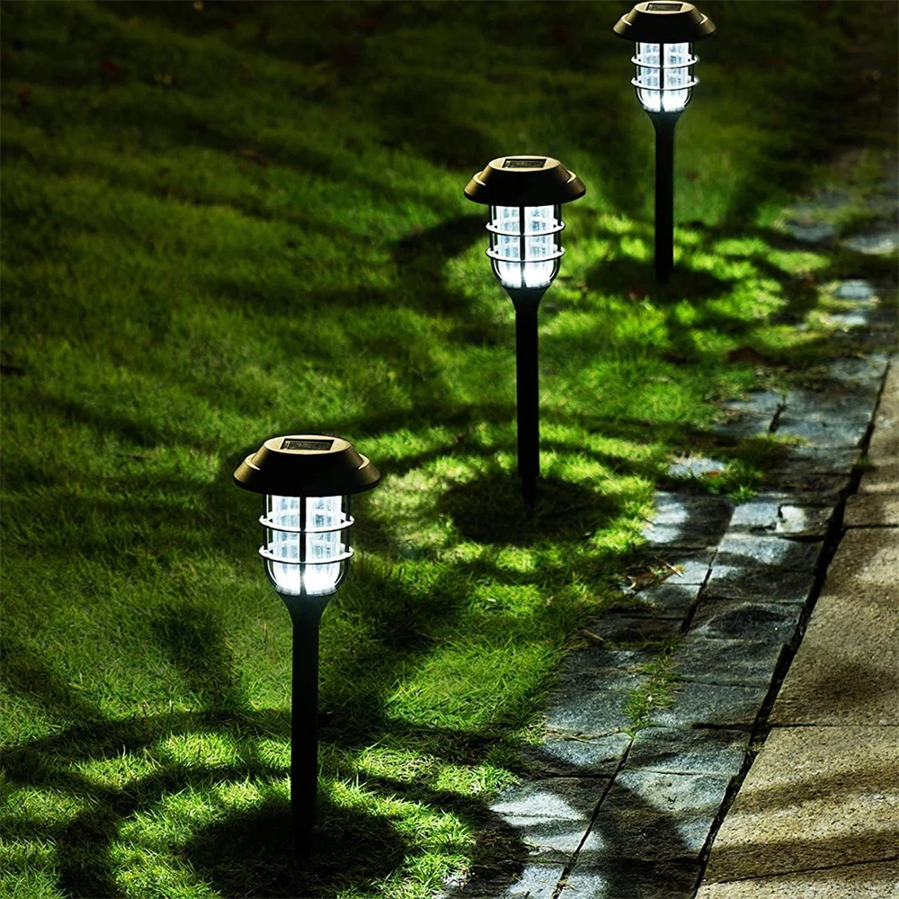 Solar Pathway Light Outdoor Bright Solar Lamp Outdoor LED Flame Garden Light Landscape Lighting for Yard Patio Walkway Driveway