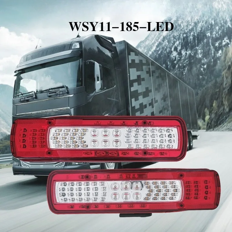 

For European Heavy Trucks Professional LED Tail Light 20565106 20565107 24V Waterproof Direct Fit Replacement Upgrade Auto Parts
