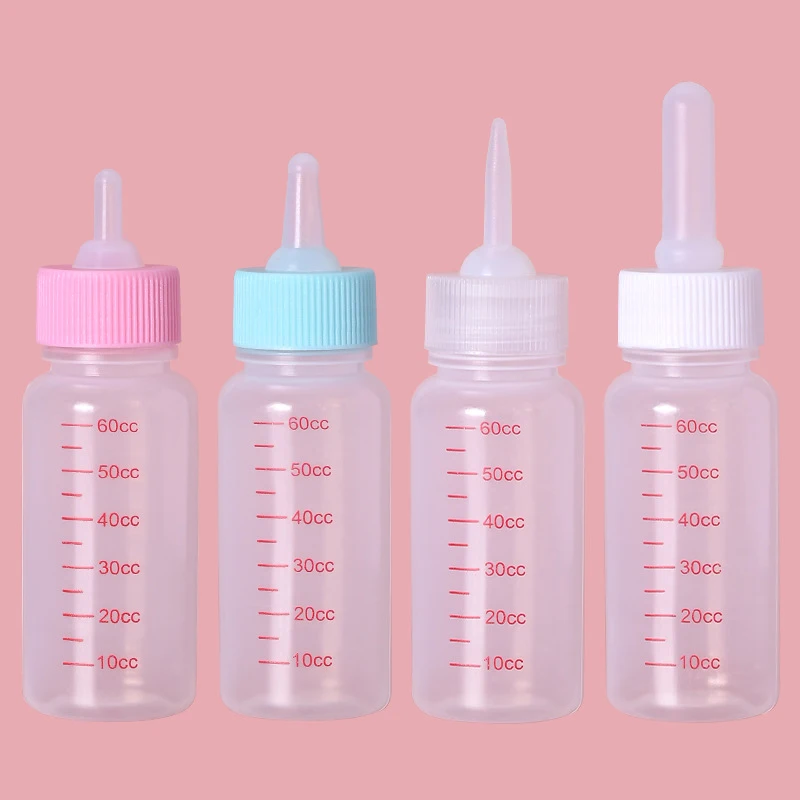 Pet Milk Feeding Bottle Silicone Nipple Baby Hamster Newborn Cat Nursing Drinking Bottle Kitten Puppy Small Animals Feeding Tool