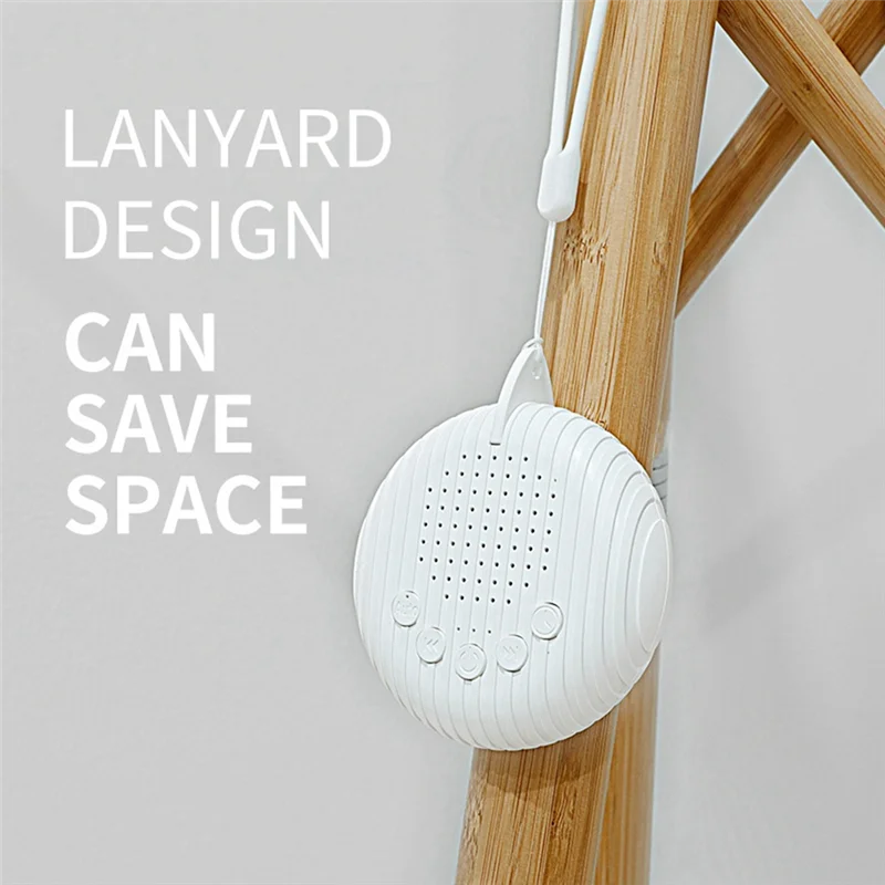 Afbeelding 3: White Noise Machine, oplaadbare draagbare slaapgeluidsmachine met timer voor thuis, kantoor, slaapzaal-B60B
