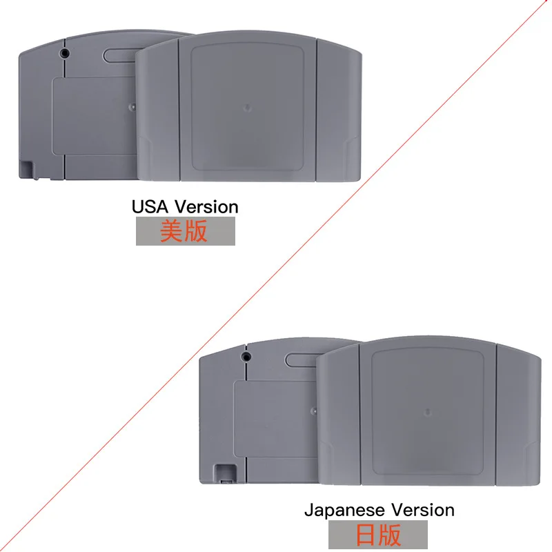 Guscio di ricambio per carte da gioco per custodia in plastica per cartucce di gioco N64 versione USA UE
