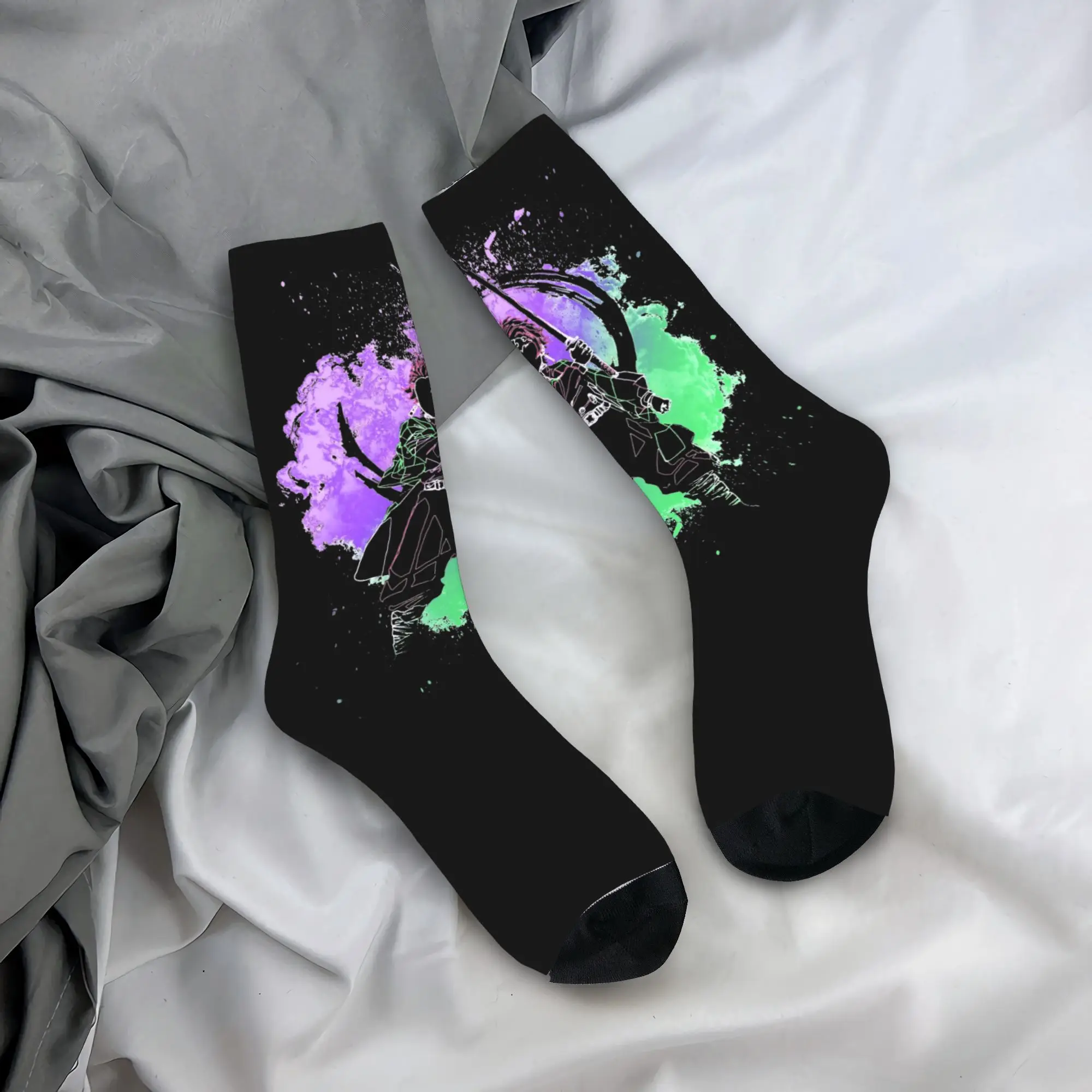 Autumn Winter Fashion Unisex Demons Slayers Anime Socks  Breathable Soccer Socks