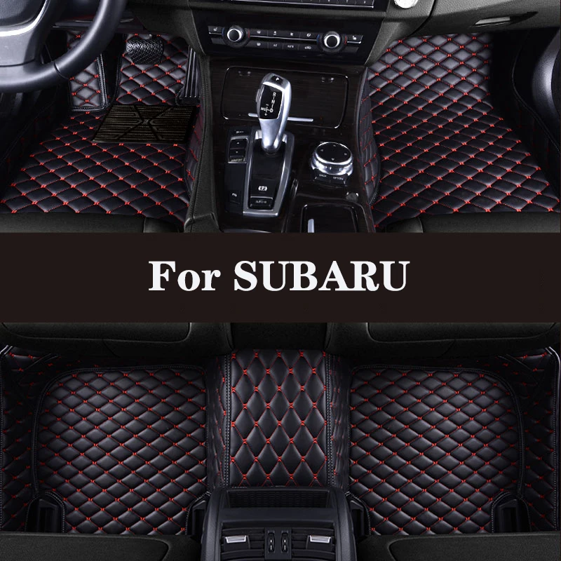 

Fully Enclosed Abrasion-Resistant Leather Car Floor Mat For SUBARU Forester Outback Legacy XV WRX BRZ Impreza Car Accessories