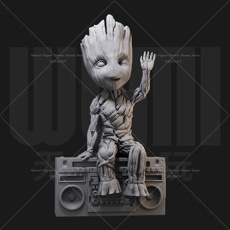 1/24 1/18 Scale Marvel Galaxy Guardians Plant Hero Cute Tree People Groot Flora Colossus Offspring GK 3D Resin Un-panited Model