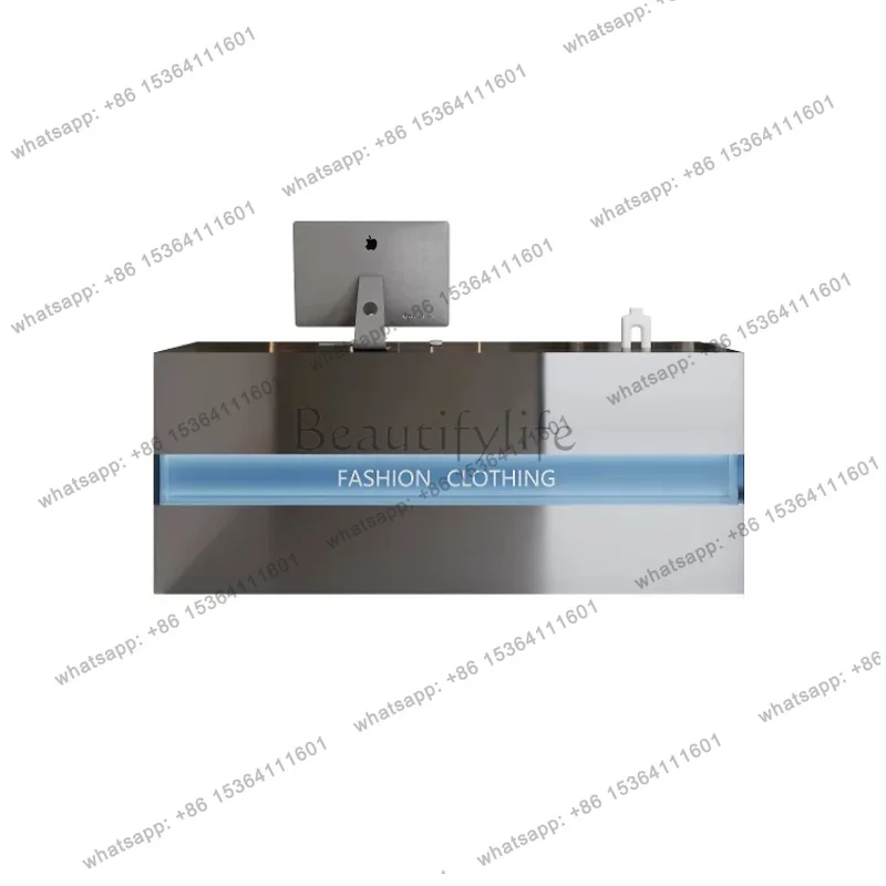 Factory Direct Sales Modern Minimalist Clothing Store Cashier Desk Nordic Creative Beauty Salon Hairdressing Shop Cashier Desk P