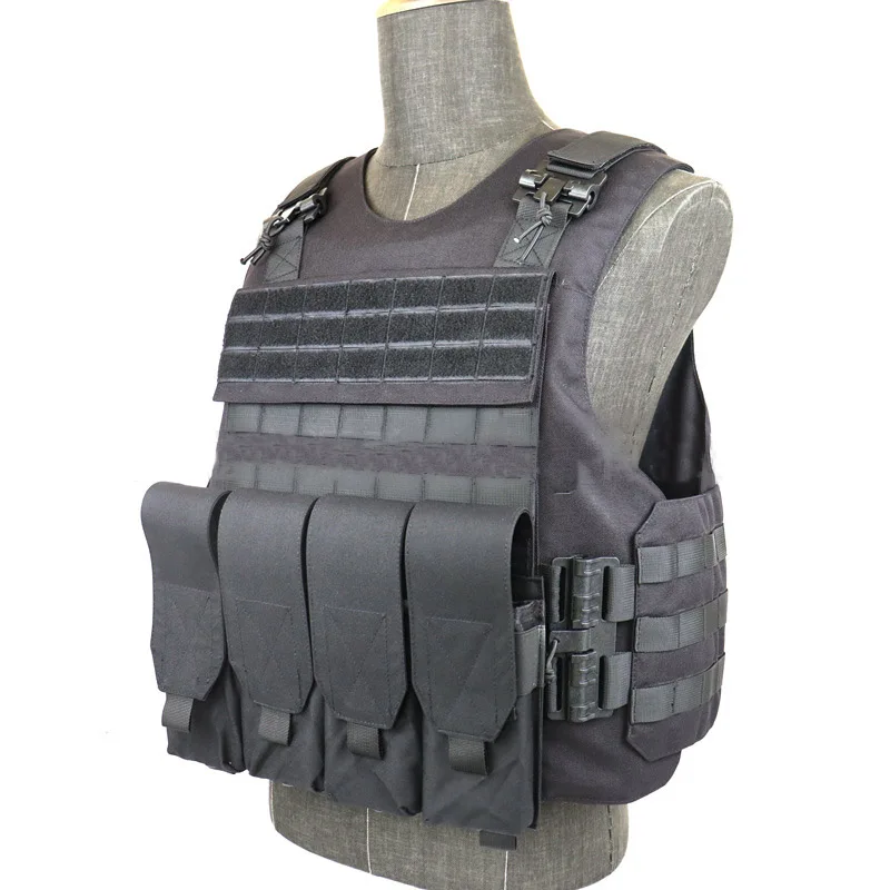 1000D Tactical Outdoor Work Vest Quick-Release Buckle MOLLE System Vest Lightweight Durable Compatible with Gear Accessories