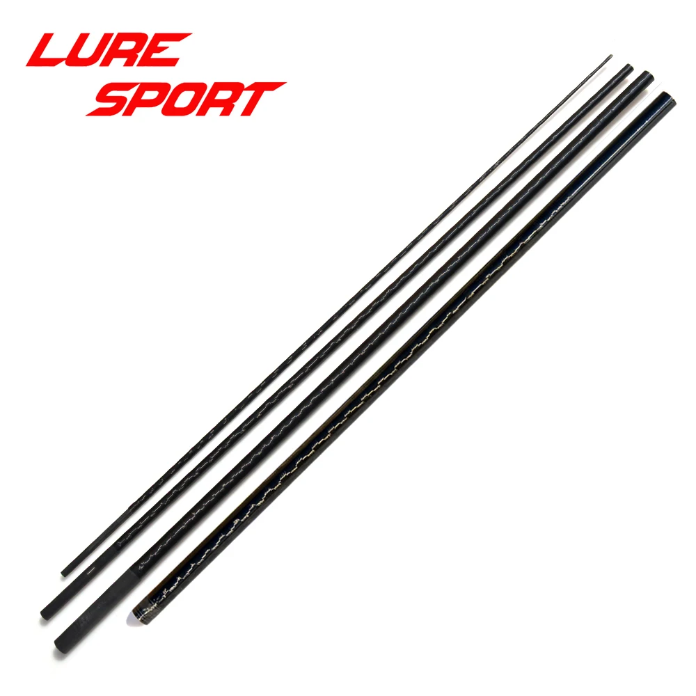 LureSport 2sets 1.98m 2.08m MH 4 sections Carbon blank Travel Rod Building Component Repair DIY