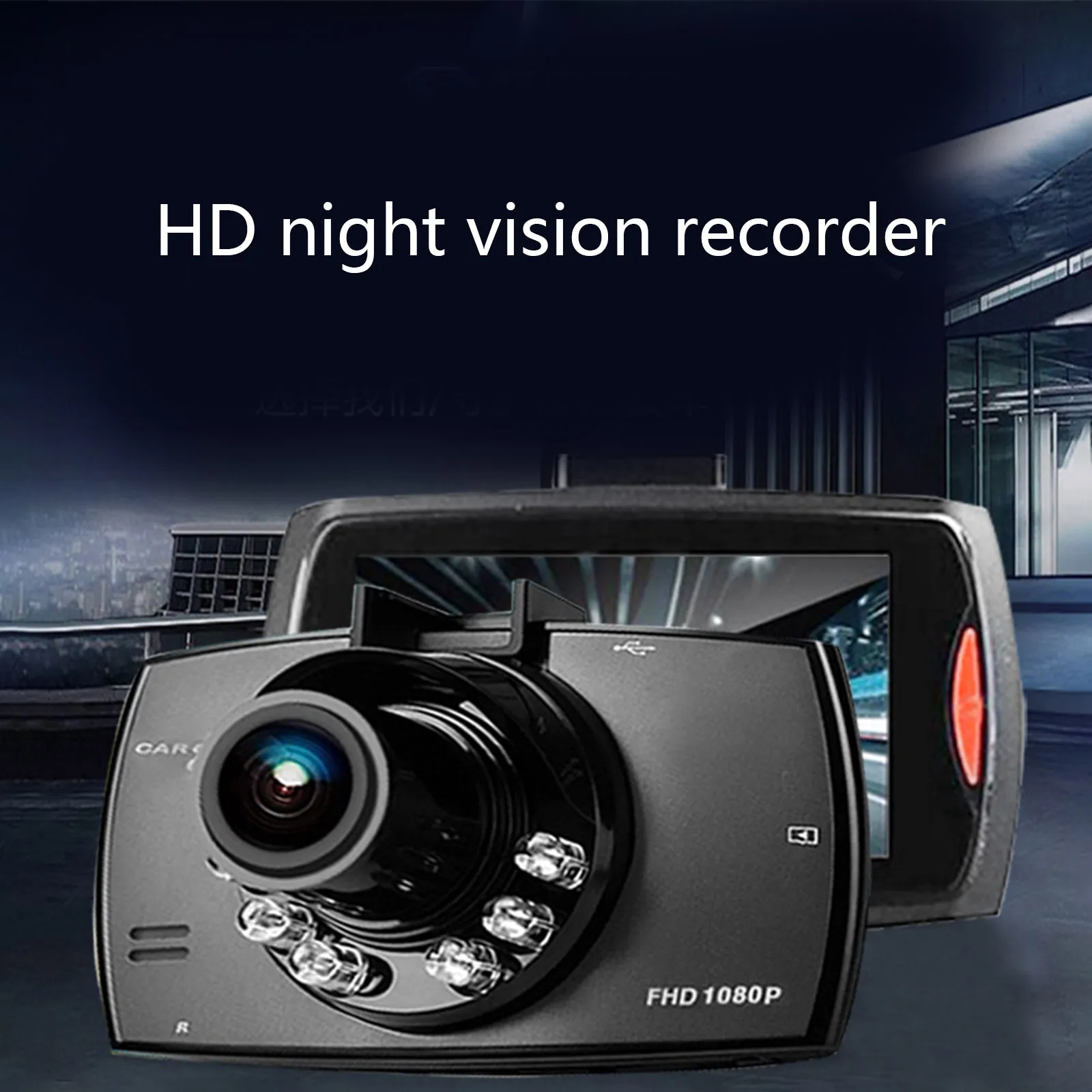 1080P High Definition Auto Rearview Video Dash-Cam Recorder Camera Loop Recording WDR Parking Monitor Motion Dropshipping