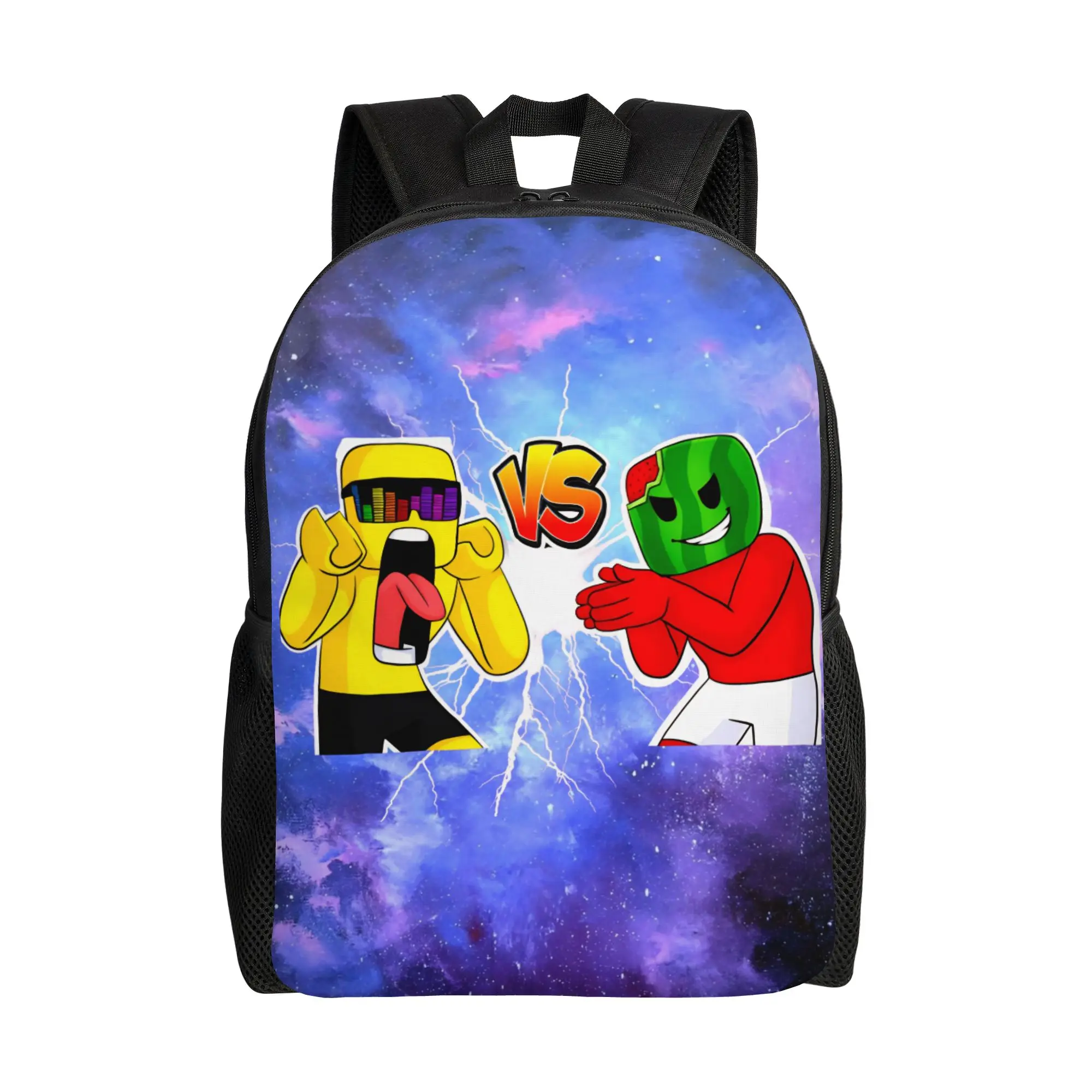 

Sunny and Melon Backpack Women Men Polyester College Backpacks Soft Kawaii School Bags Rucksack