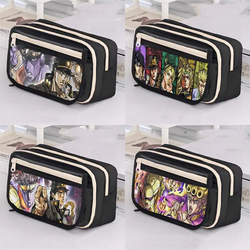 

JoJo Bizarre Adventure Pencil Case Student Large Capacity Stationery Bag Multi-function Organizer School Office Supplies Gifts