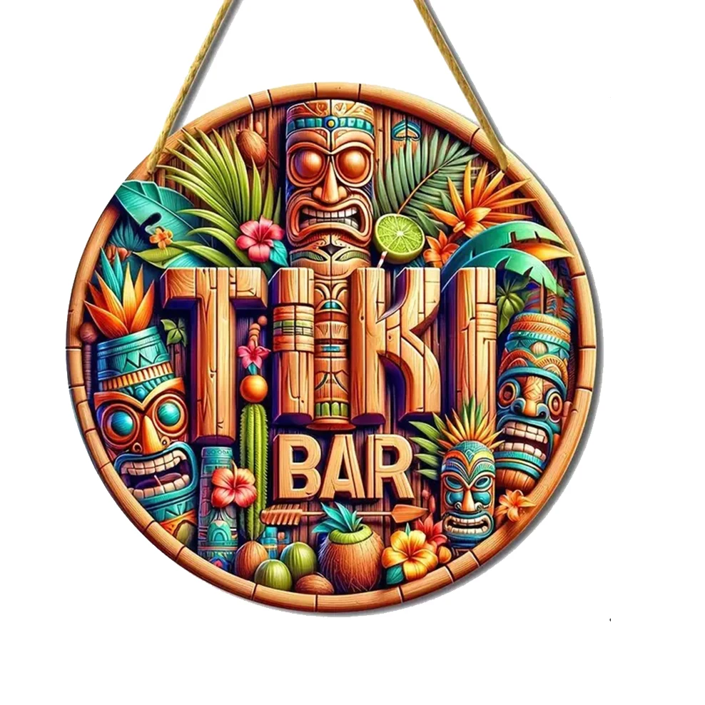 New wooden Indian theme Hanging decorations, Hawaiian Tribal Wooden Mask, Ancient Totem, Bar background wall, Home Decor Pendant