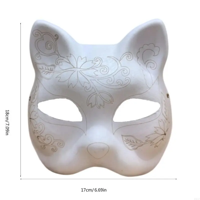 B95F DIY Paper Mask DIY Hand for Kid Adult Halloween