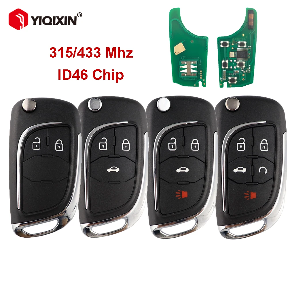 

315/433MHz ID46 Chip Modified Remote Car Key For Opel Astra J Corsa E Insignia Zafira C Karl Mokka Cascade Adam 2009-2016