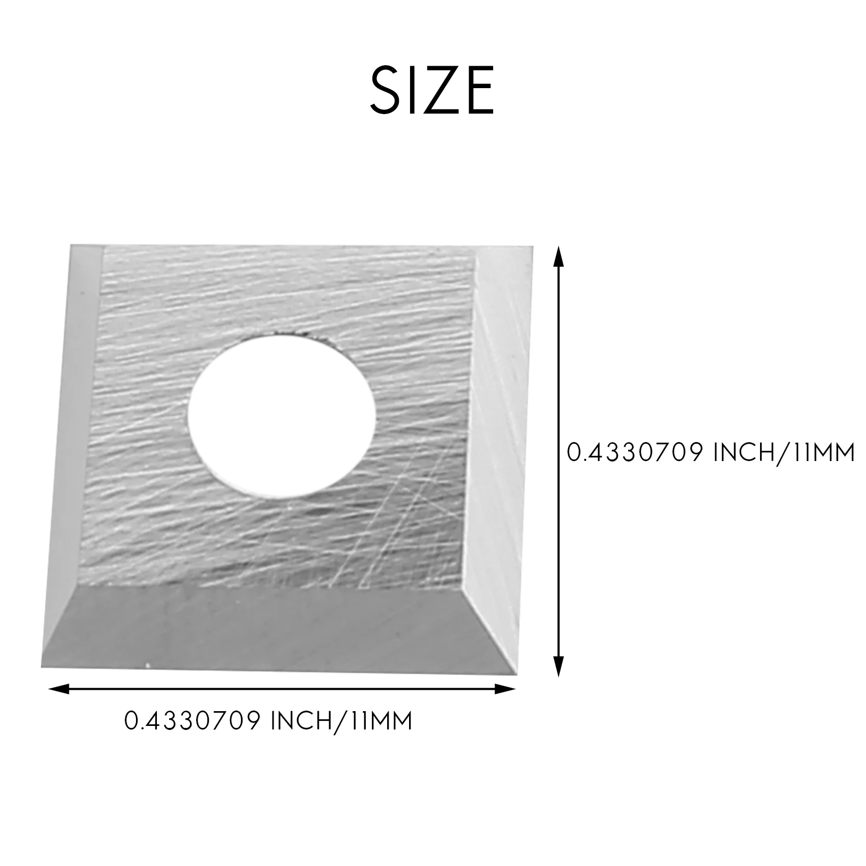 

A96I-10Pcs Wood Carbide Inserts Cutters For Wood Lathe Turning Tool 11X11X2.0Mm-30° Cutting Edge Match Woodturning Tool Set