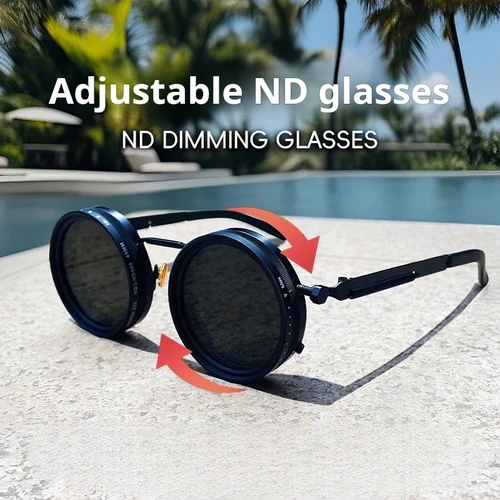 Nueva cámara hecha a mano ND9, gafas de sol con atenuación ajustable, gafas con filtro de pesca, gafas de sol polarizadas de alta definición resistentes a los rayos UV
