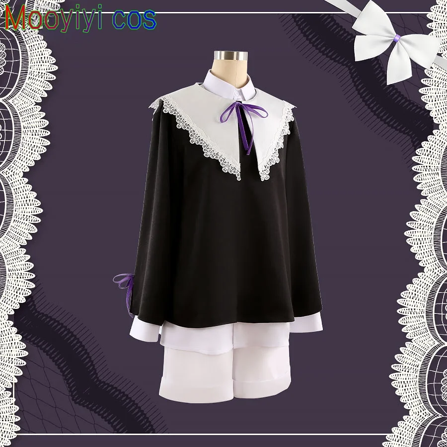 ES New Sakuma Ritsu Cosplay Costume Halloween Christmas Role Playing Party Comic Costume Ensemble stars bow tie+Tops+Pants+Shirt
