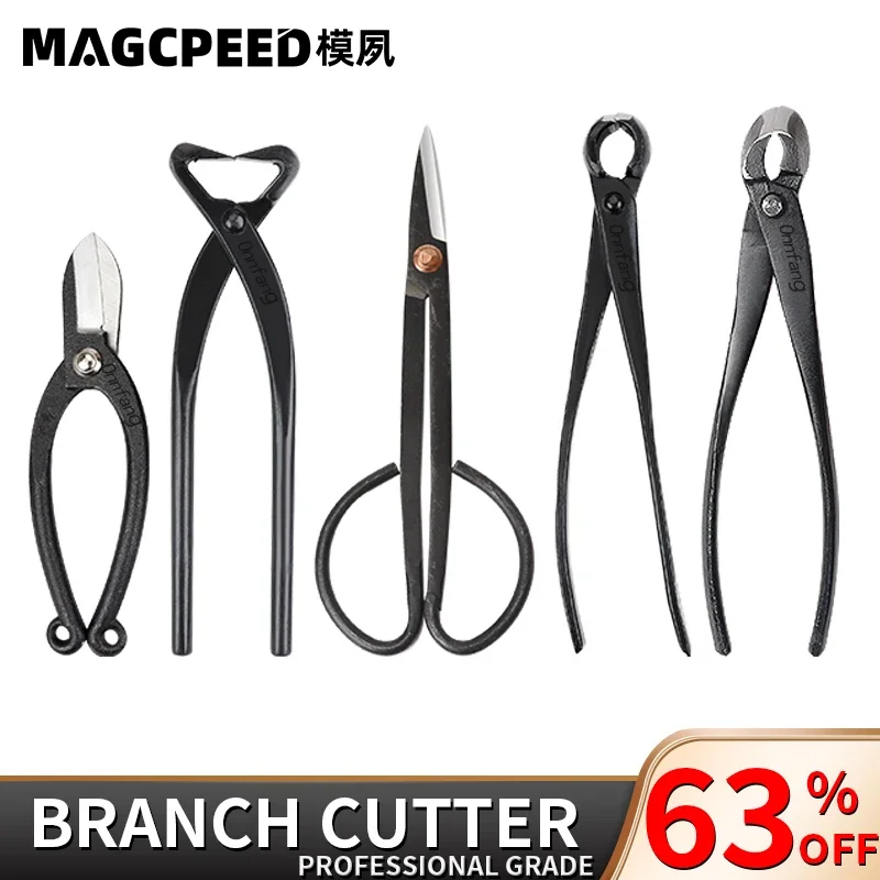 Onnfnag-Coupe-Bonsaï à Bord Concave, Ciseaux en Acier, Outils Professionnels, Coupe-Racine pour l\'Élagage, Nministériels ds de Brunchis d\'Arbre