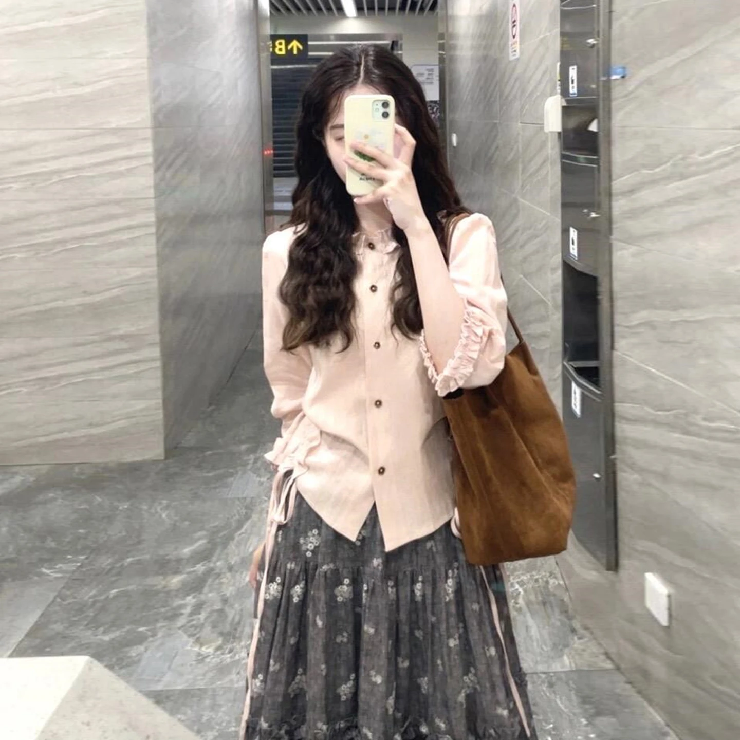 

Sweet Korean Sle Pink Knitted Sweater Soft Gentle Spring Faion Women's Clothing Long Sve round Ne Cardigan