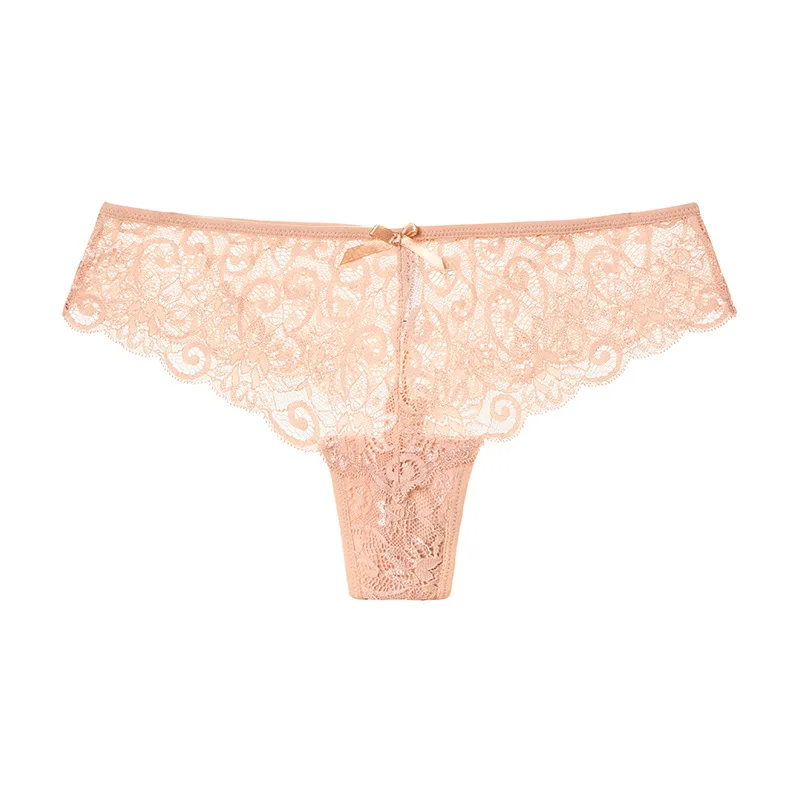 Sous-vêtements en dentelle douce pour femmes, slips ultra fins, lingerie pour dames, tongs à dos en T, string taille basse, 7.0