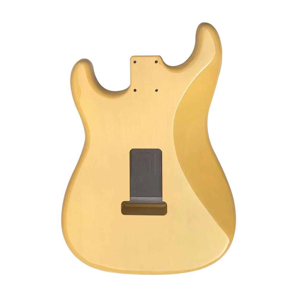 ST Guitar Body Alder Glossy Vintage Yellow SSS Pickup Strat Guitar Parts Replacement Building Kits