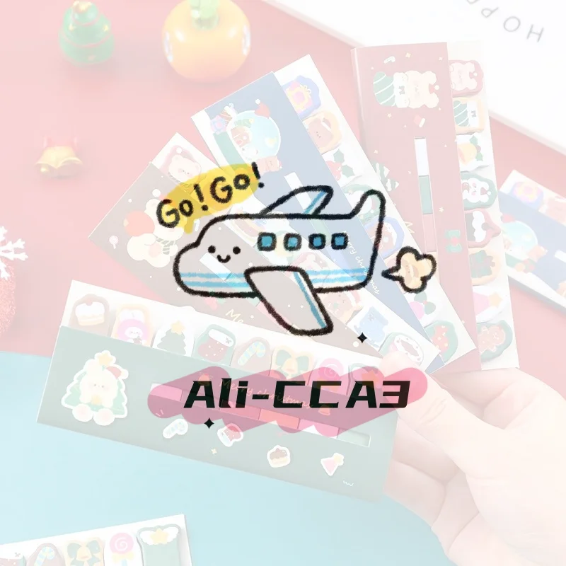 ملاحظات محطة صف عيد الميلاد، ملصقات لطيفة للطلاب، أدوات مكتبية ذات قيمة عالية على شكل حرف N