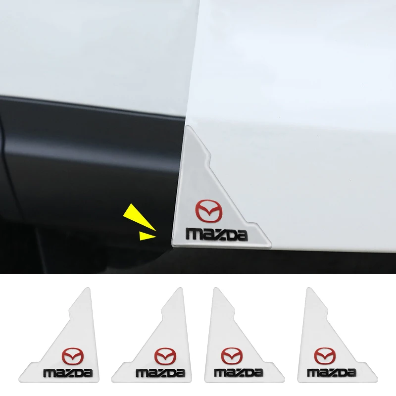 

Угловая крышка двери автомобиля Mazda, защитная наклейка от царапин для 3 Axela 6 2 Atenza CX3 CX4 CX5 CX-9 MS MX3 MP, автомобильный аксессуар