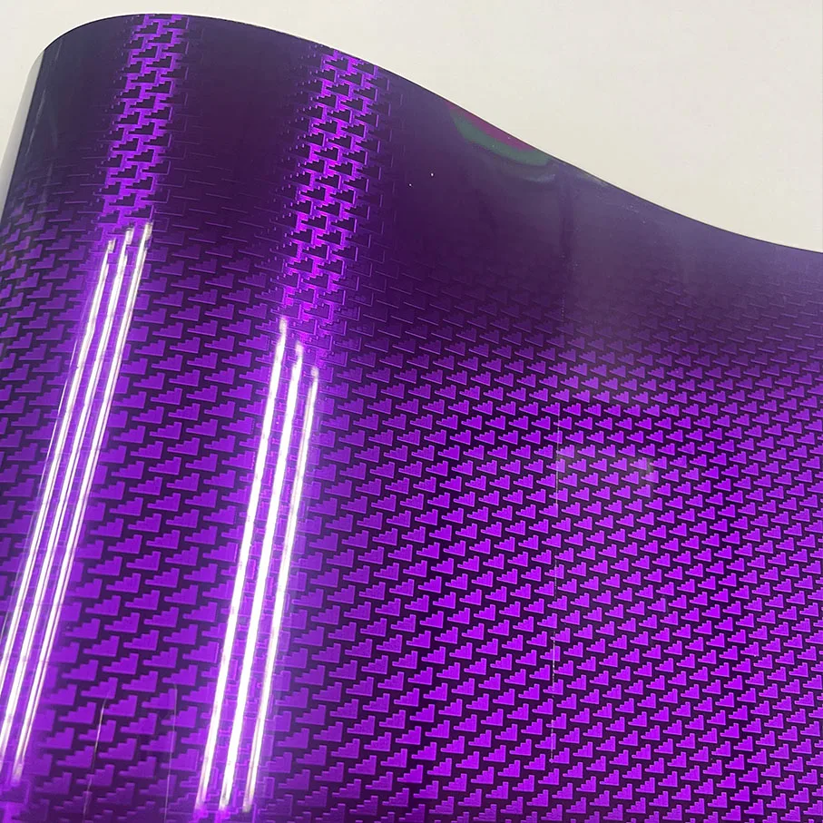 

Premium Gloss Purple Aircraft Pattern Plated Carbon Fiber Bon Film Car Wrap Vinyl Sticker for Car Tuning Stickers Adhesive Decal