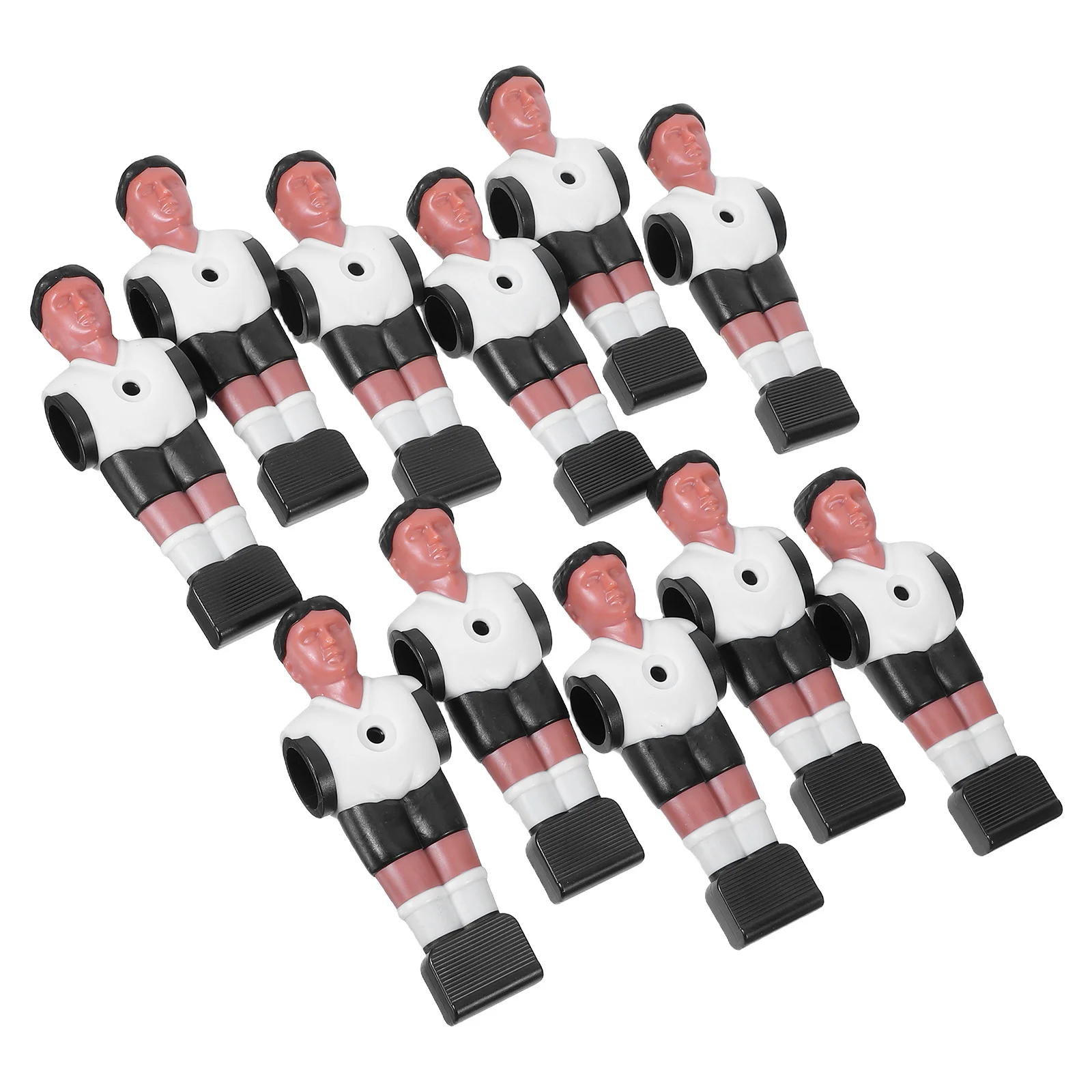 11pcs Table Soccer Player Set Replacement Foosball Men Durable Plastic Smooth Coating For Tournament Family Gathering Mini
