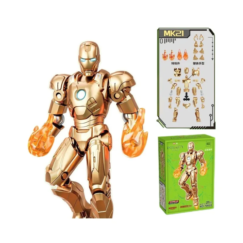 Building Blocks, Marvel Infinity Legends, Iron Man 7CM, Assembling Doll, Boy Educational Toys, Avengers Toys, Kids Toys