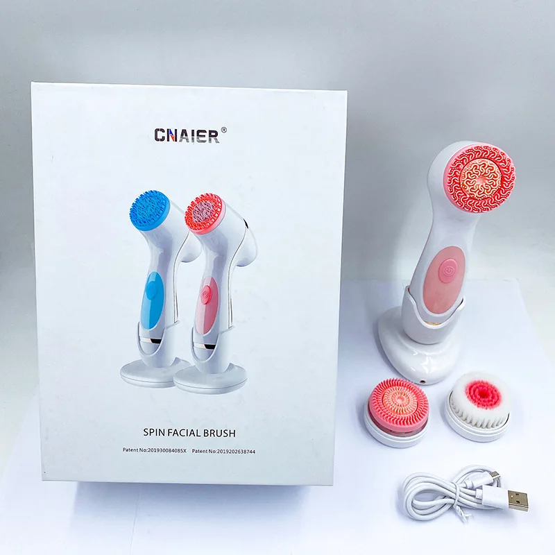 Free shipping Electric Facial Cleanser Facial Cleansing Silicone Facial Cleanser Rechargeable Multifunctional Facial Cleanser