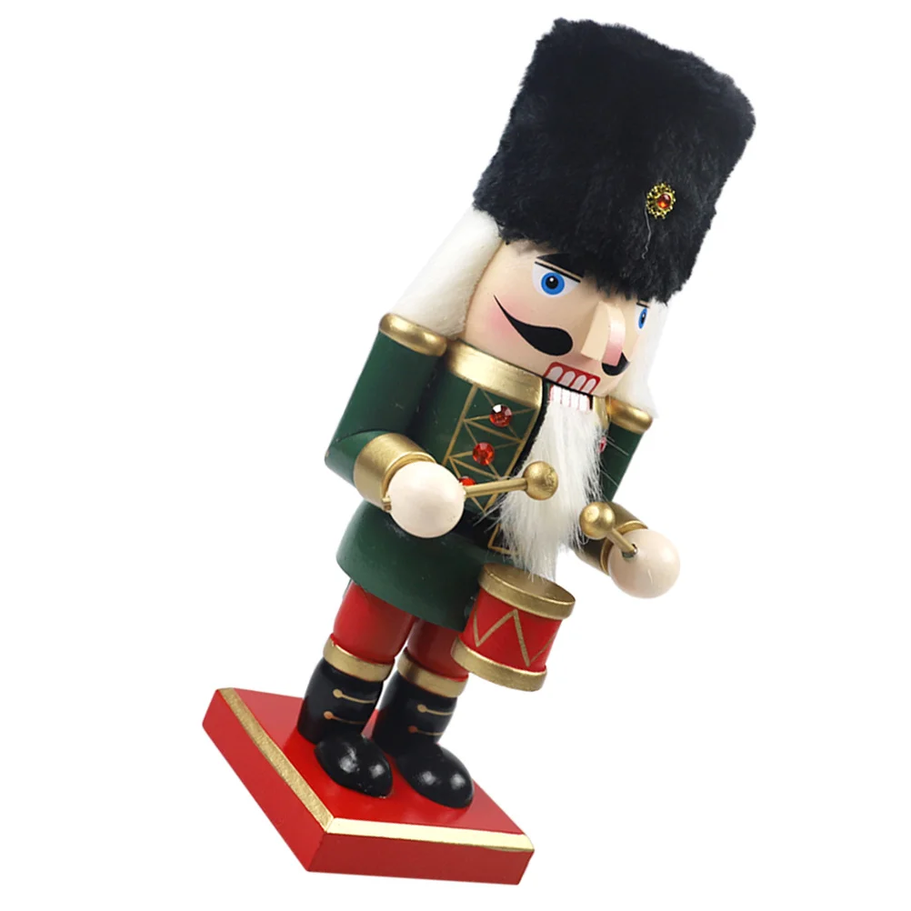 

Nutcracker Ornament Home Decor Decoration Profession Figurines Statue Wooden Man Soldier Decorations