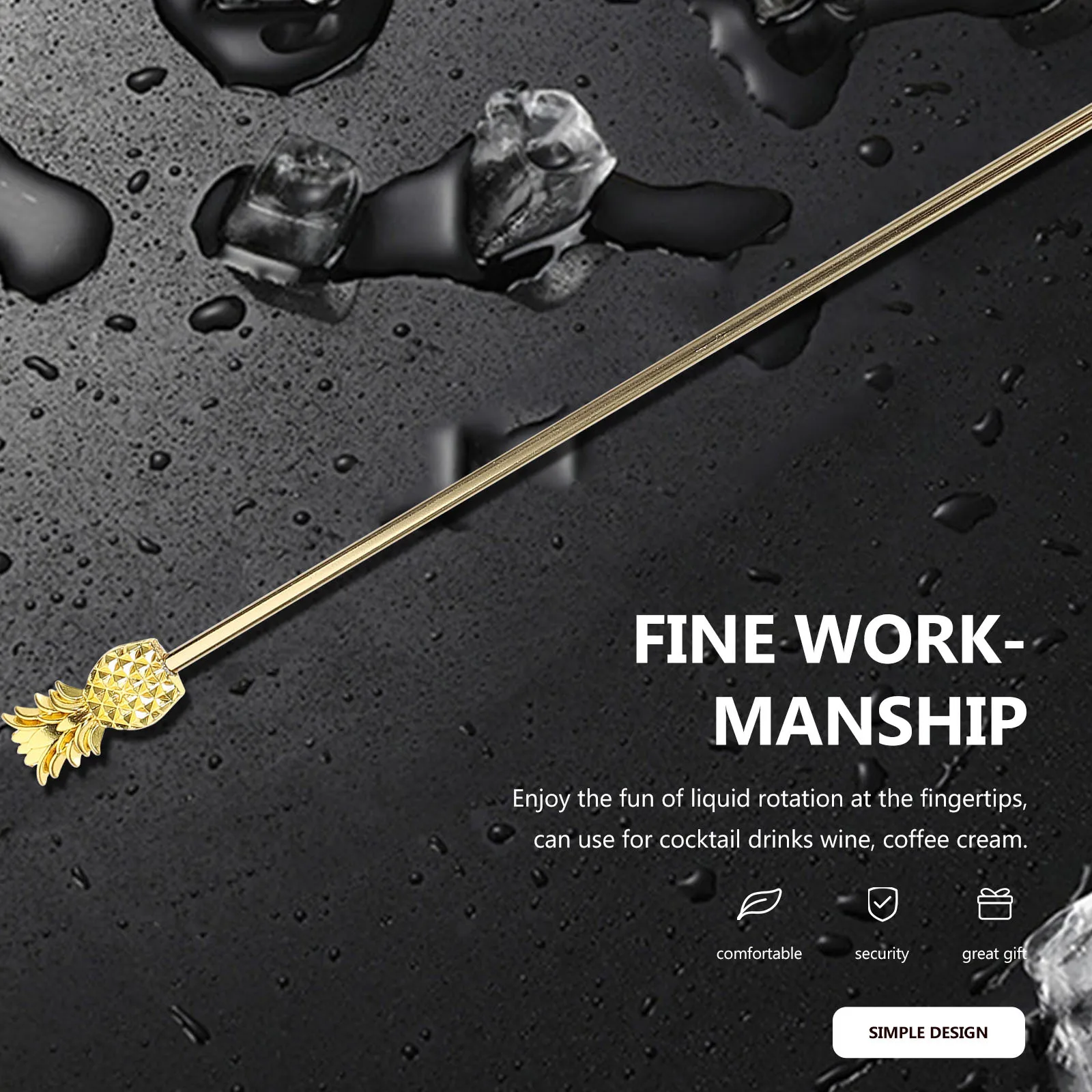 

Stainless Steel Stirring Rod Elegant Design for Coffee Bar Home Use 120mm Cocktail Stirrers Beverage Stirrer