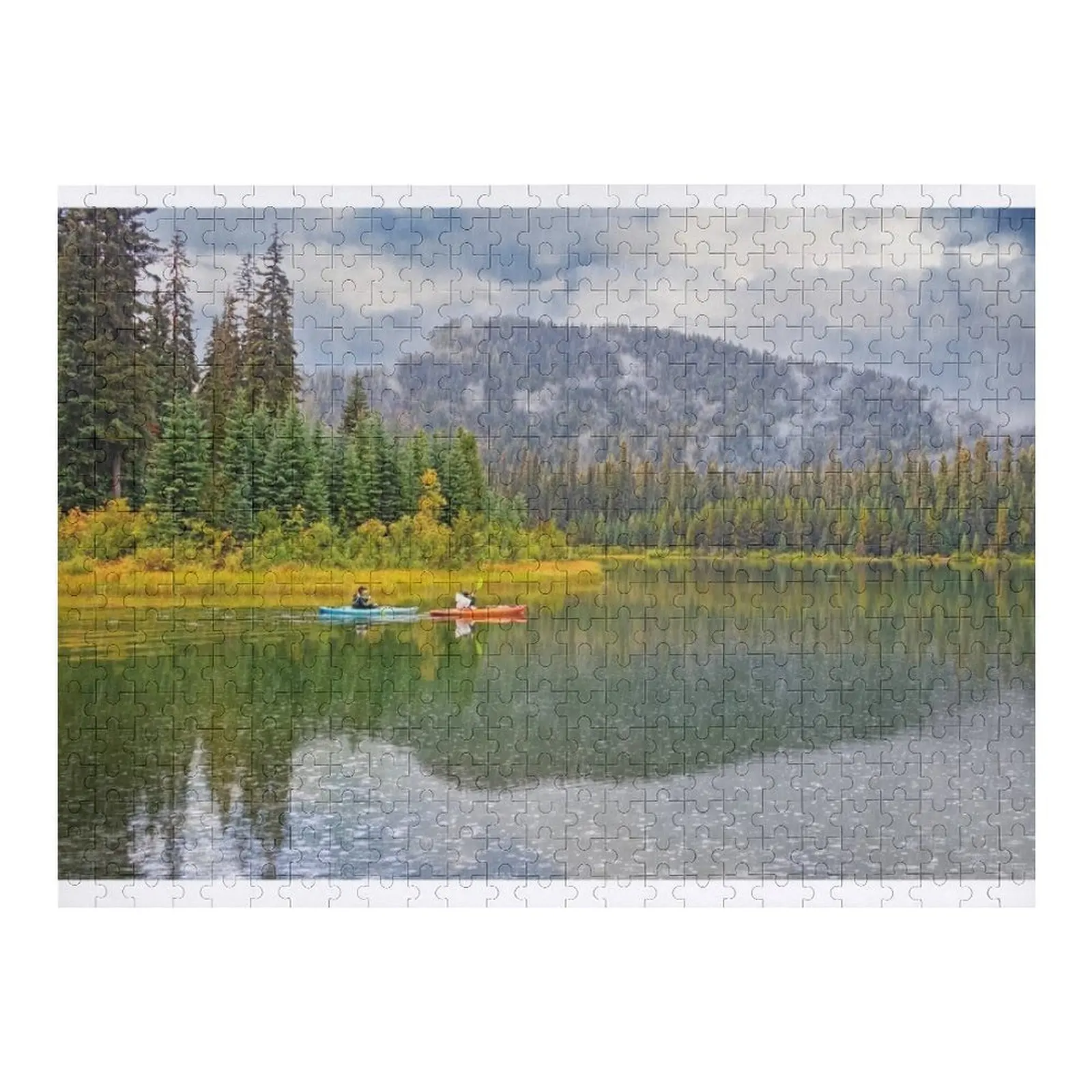 

Canoeing On Lightning Lake. Jigsaw Puzzle Personalised Name Picture Puzzle
