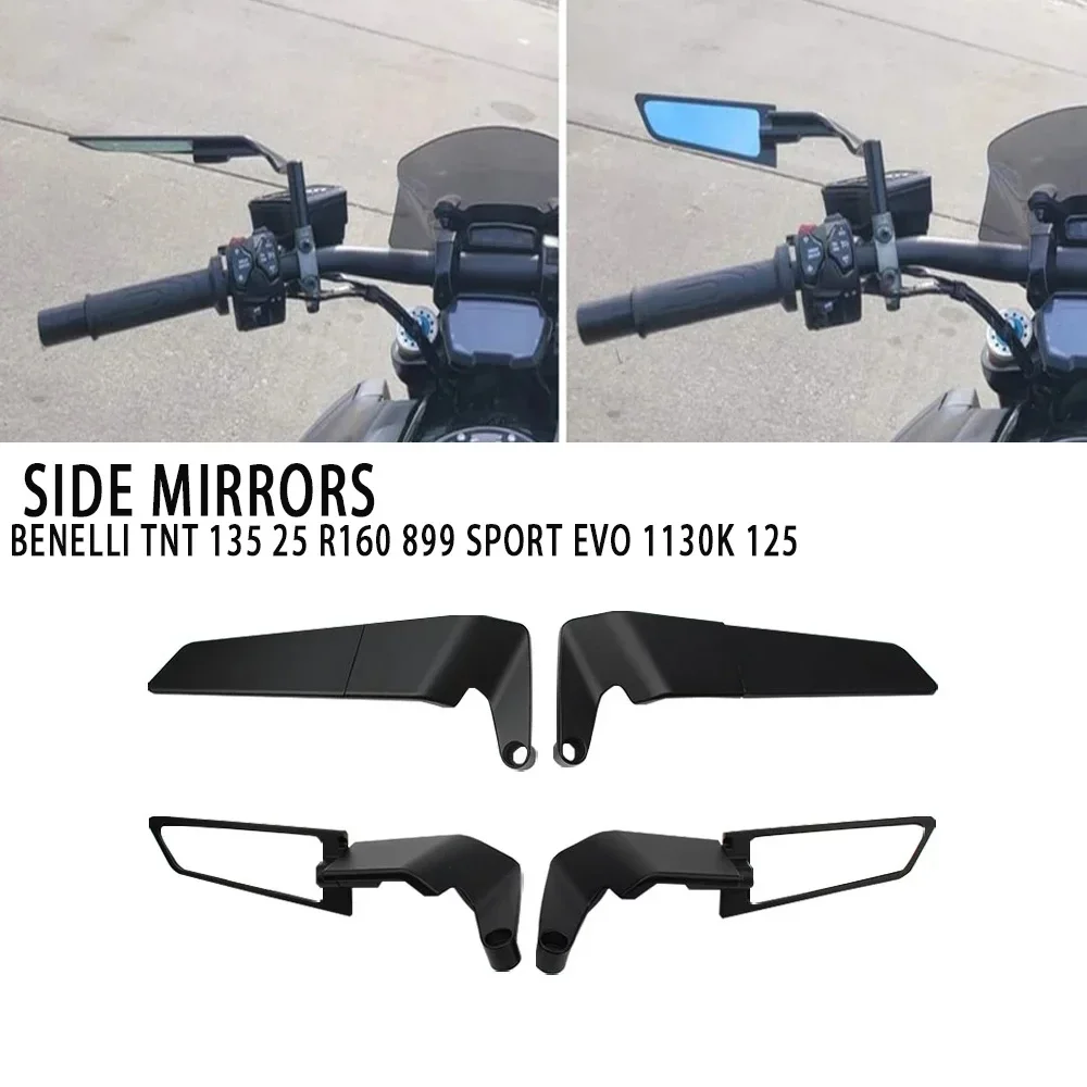 

For Benelli TNT 135 25 R160 899 SPORT EVO 1130K 125 Universal Motorcycle Mirror Wind Wing side Rearview Reversing mirror