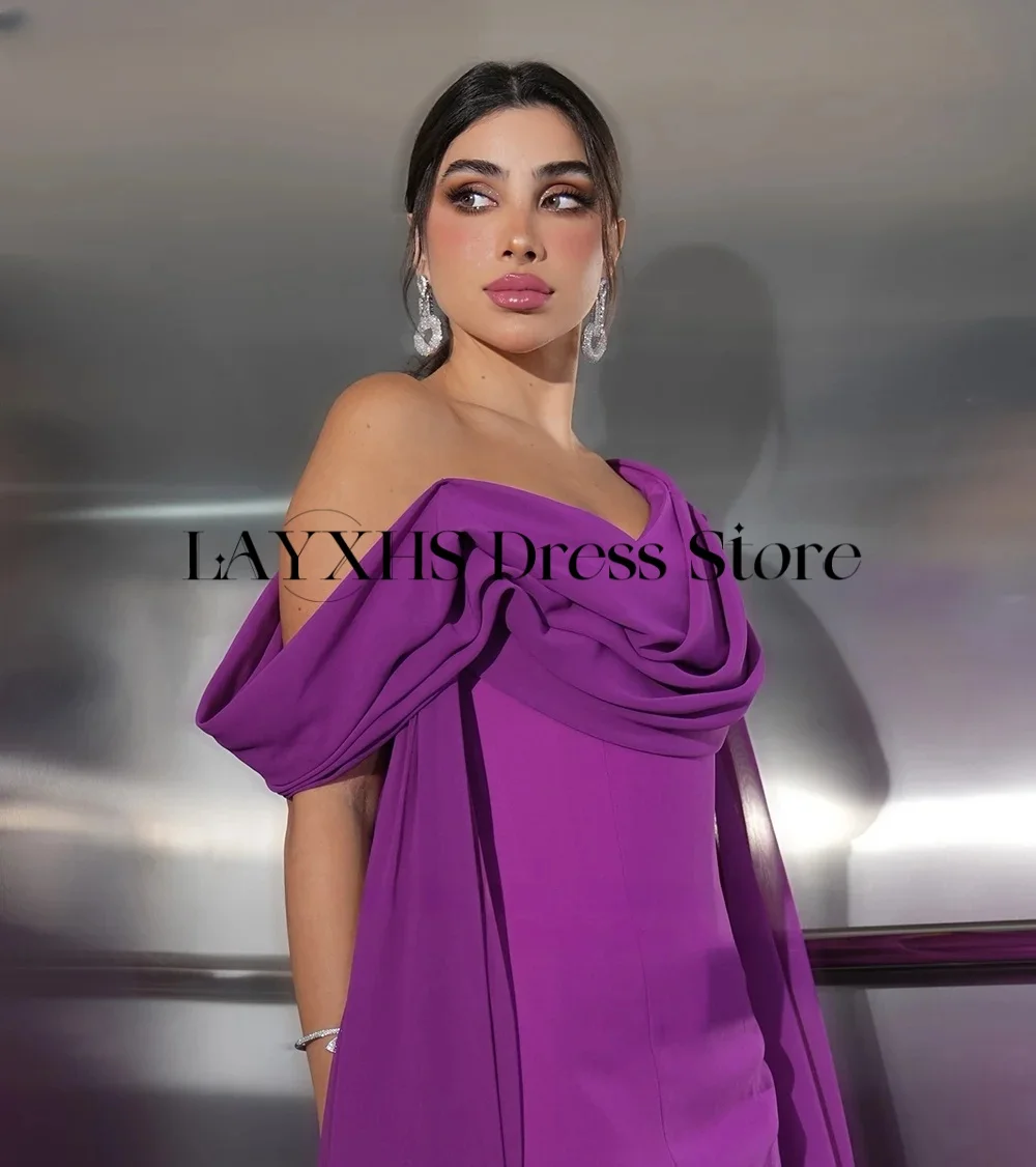 LAYXHS Wysokiej Jakości Suknie Wieczorowe Syrenka z Jednym Ramieniem, Plisowane, Długie do Podłogi Suknie Balowe, Suknie Wieczorowe na Zamówienie