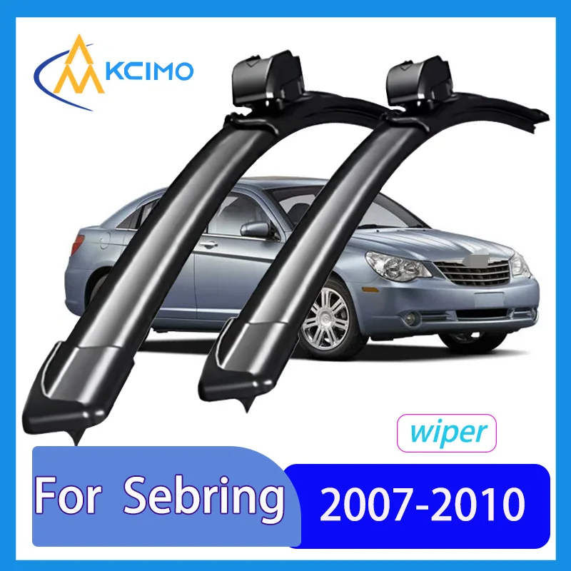 

2 Pack Silent Beam Wiper Blades For Chrysler Sebring JS 2007-2010 Noiseless All-Weather Design Windshield Rain Brush Accessories