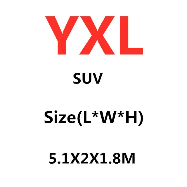 Universele SUV/Sedan volledige autohoezen buiten waterdichte zon regen sneeuwbescherming UV auto rits ontwerp zwarte autohoes cover S-XXL