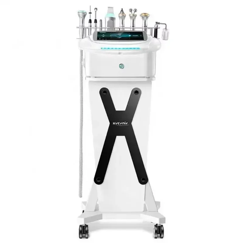 Aqua Skin Korea 9 em 1 Máquina Facial Multifuncional Esfoliante de Lifting Facial Dispositivo de Spa de Beleza com Gato de Oxigênio Inteligente para Carro de Pele