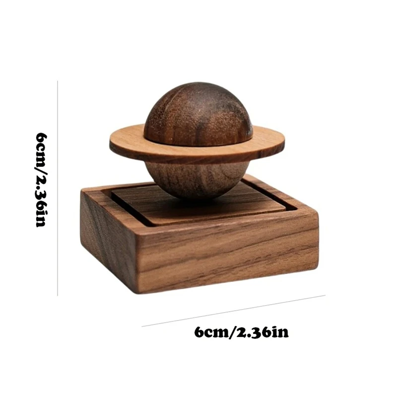 1pcs Difuser Wood Scent No Essential Oil Diffuser Jupiter Shape Home Decoration Fresh Air Present To Friend Dorm Room Essentials view 6