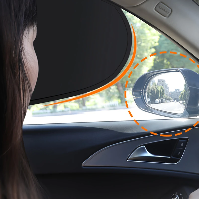 Electrostatic Sun Visor For Car Side Window 4-layer Sun Shade Curtains Anti-glare Uv-blocker Auto Internal Blocker 99.9% Uv