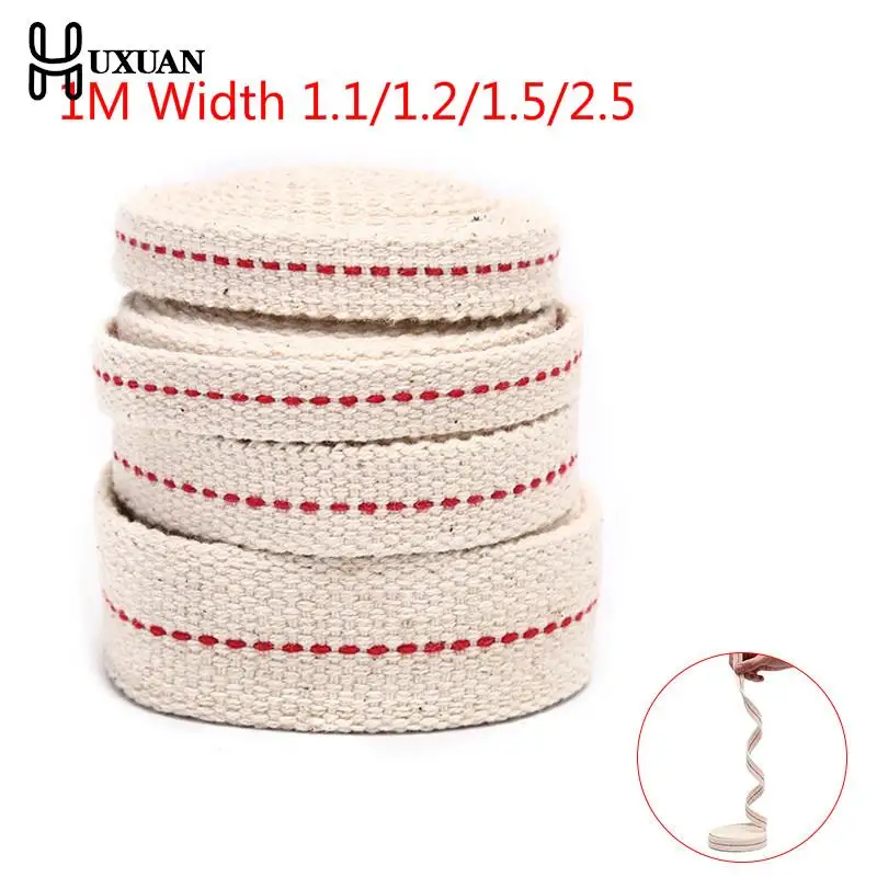 1Meter Kerosene Lamp Wick Braided Cotton Wick Flat Cotton Oil Lamp Wick For Oil Lamp