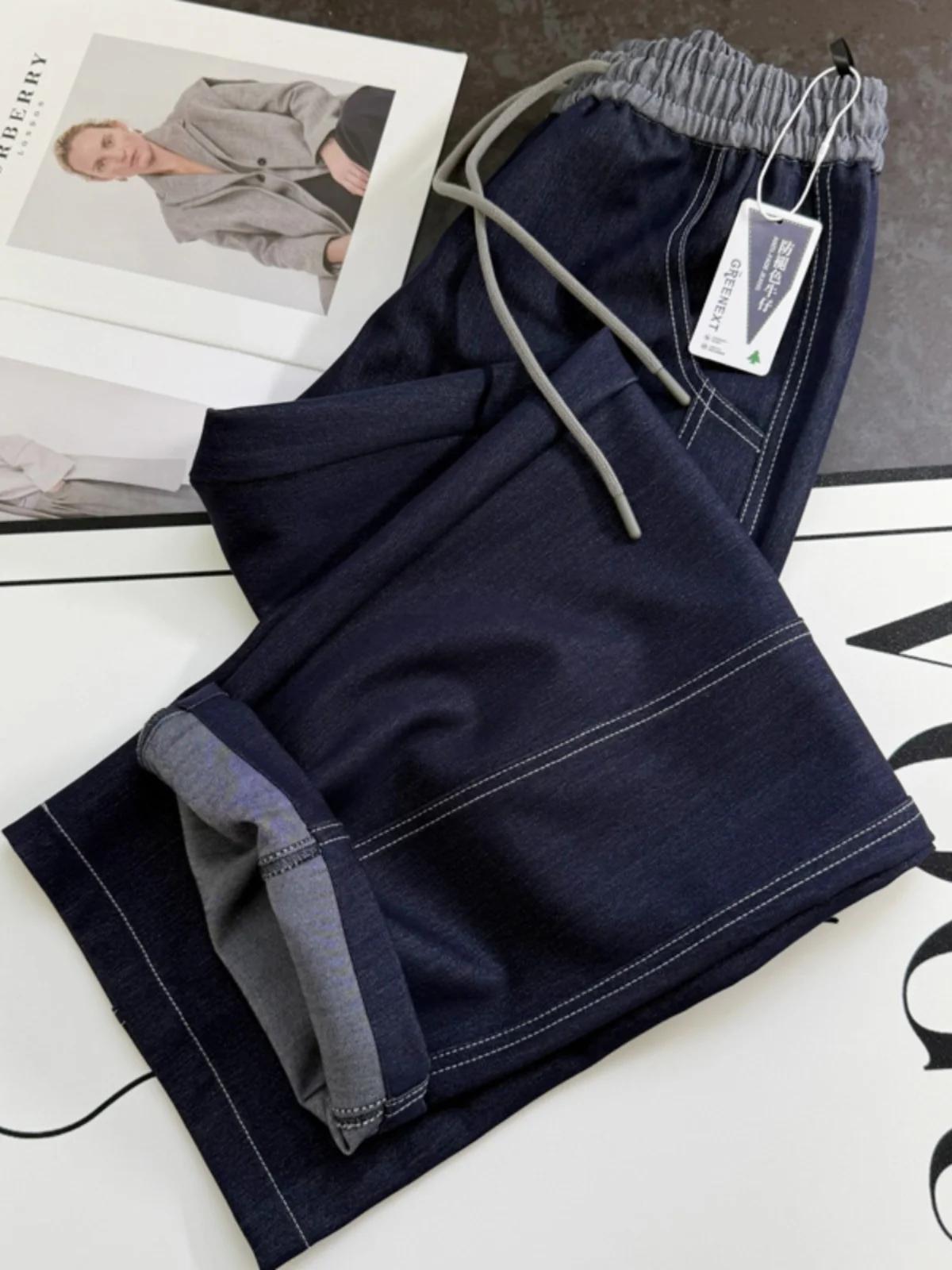 High Waist Wide Leg Jeans Dstring Loose Feel Banana Pants Knife  Faionable Old Money Sle Casual Loose Fit