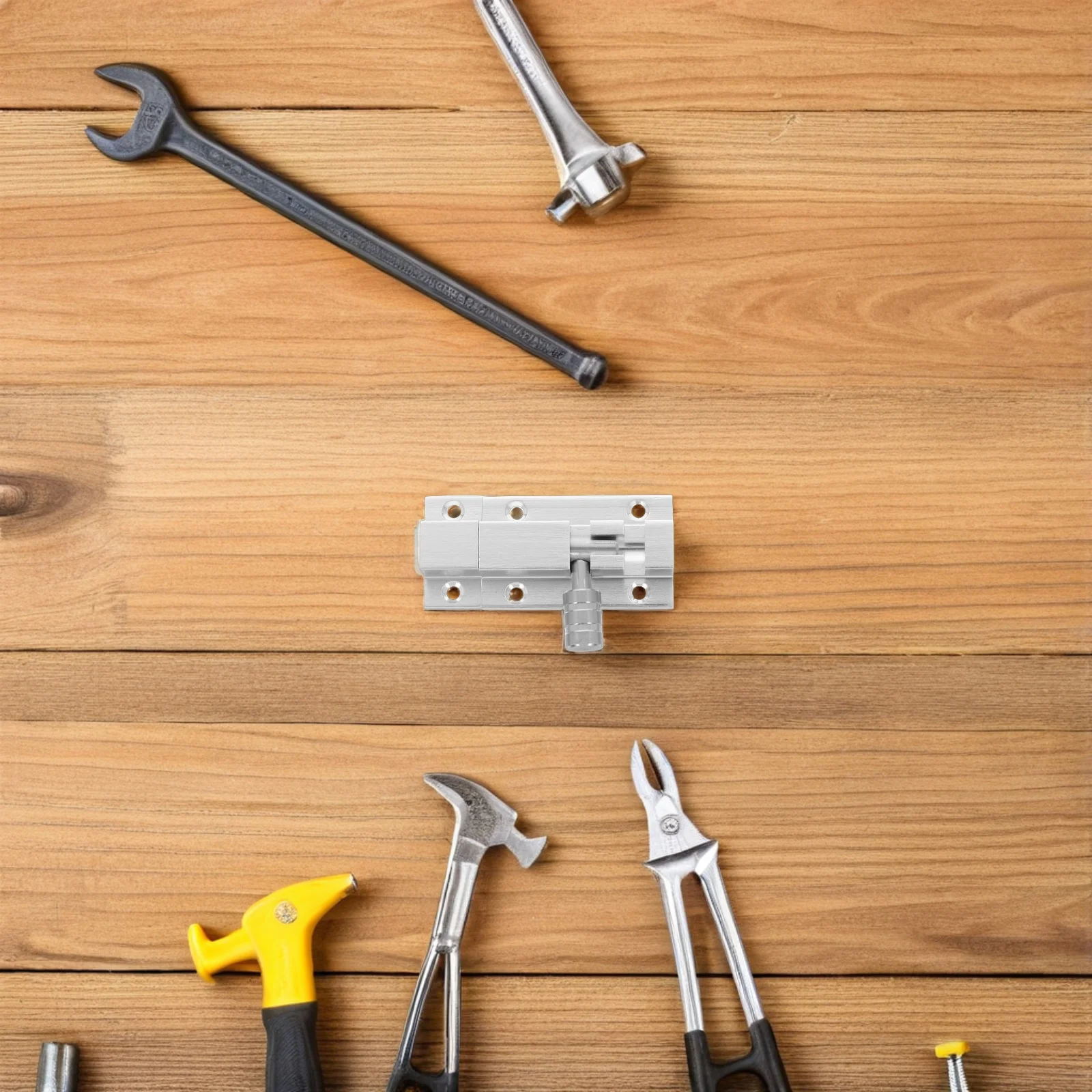 

No Drill Installation Latch Thickened Sliding Mechanism Silent Bedroom Bathroom Privacy Slide Bolt Lock Internal