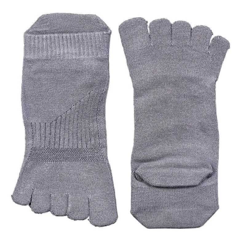 Homem Toe Meias Respirável Suor-absorvente Algodão Tornozelo Curto Sokken Elastic Novo Cinco Dedo Meias para Homens Atlético Masculino Sox