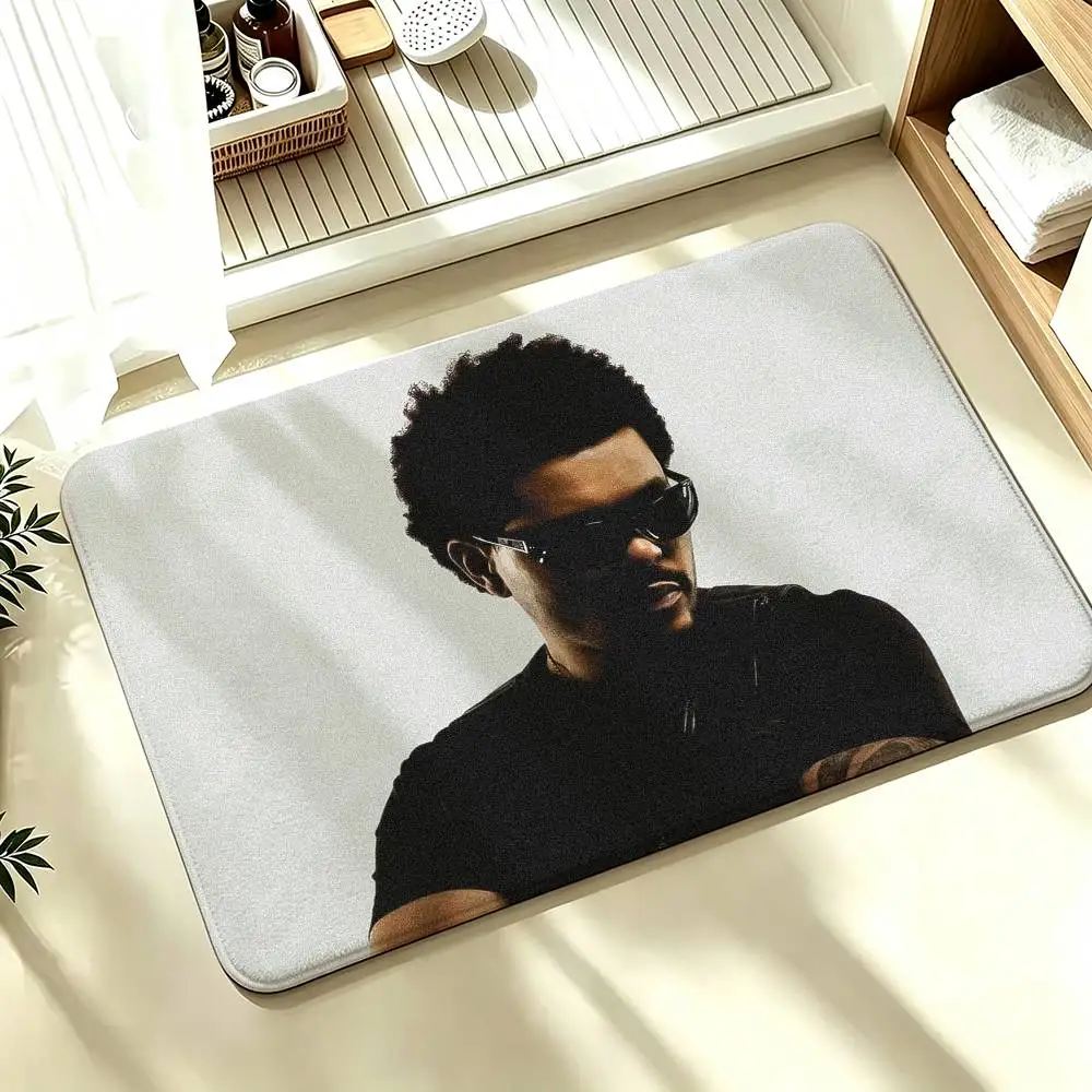 The W-Weeknd X-XO Shower Room Absorbent Small Floor Mat Soft Comfortable Decorative Foot Mat
