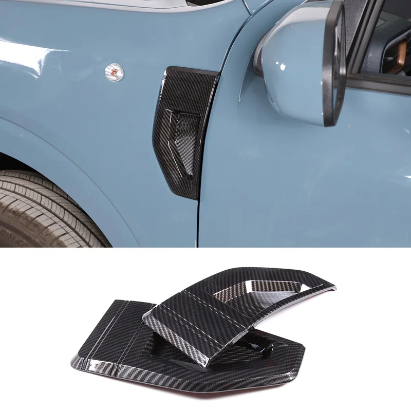 

Для Ford Maverick Maverick 2022 2023 2024 боковой листовой патч спойлер кузов декоративный патч ABS узор из углеродного волокна 2 шт.