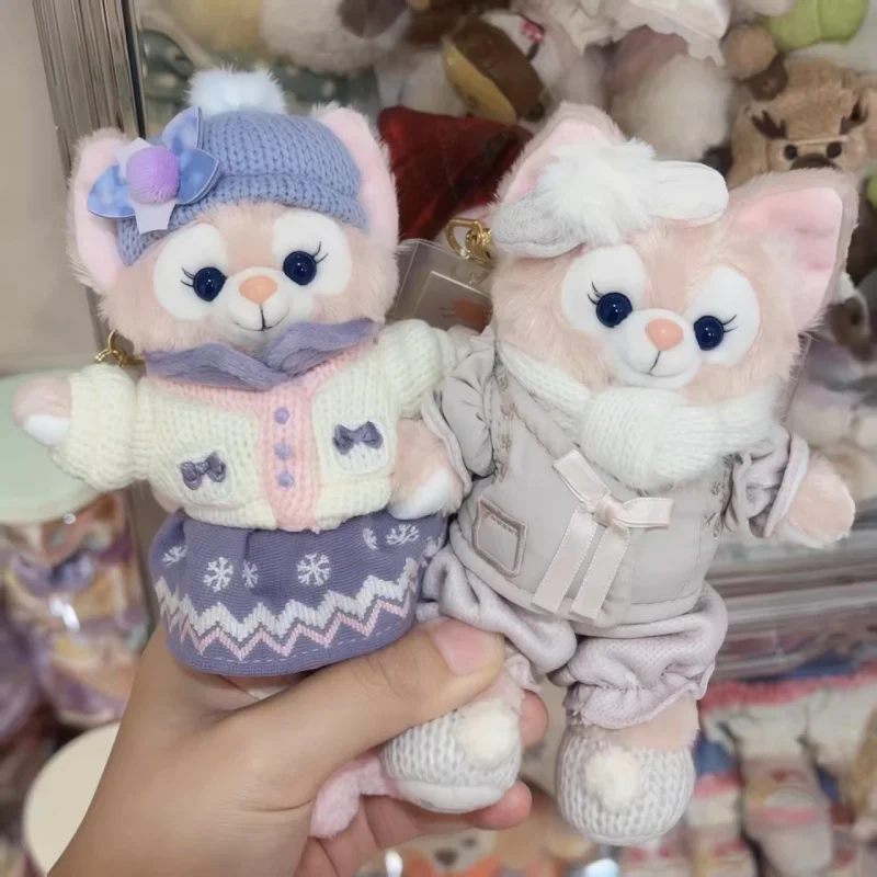 Disney Linabell Pluche Sleutelhanger 2025 Winter Leuke Pluizige Tas Charme Hanger Voor Rugzak Portemonnee Kerstcadeau Voor Volwassenen
