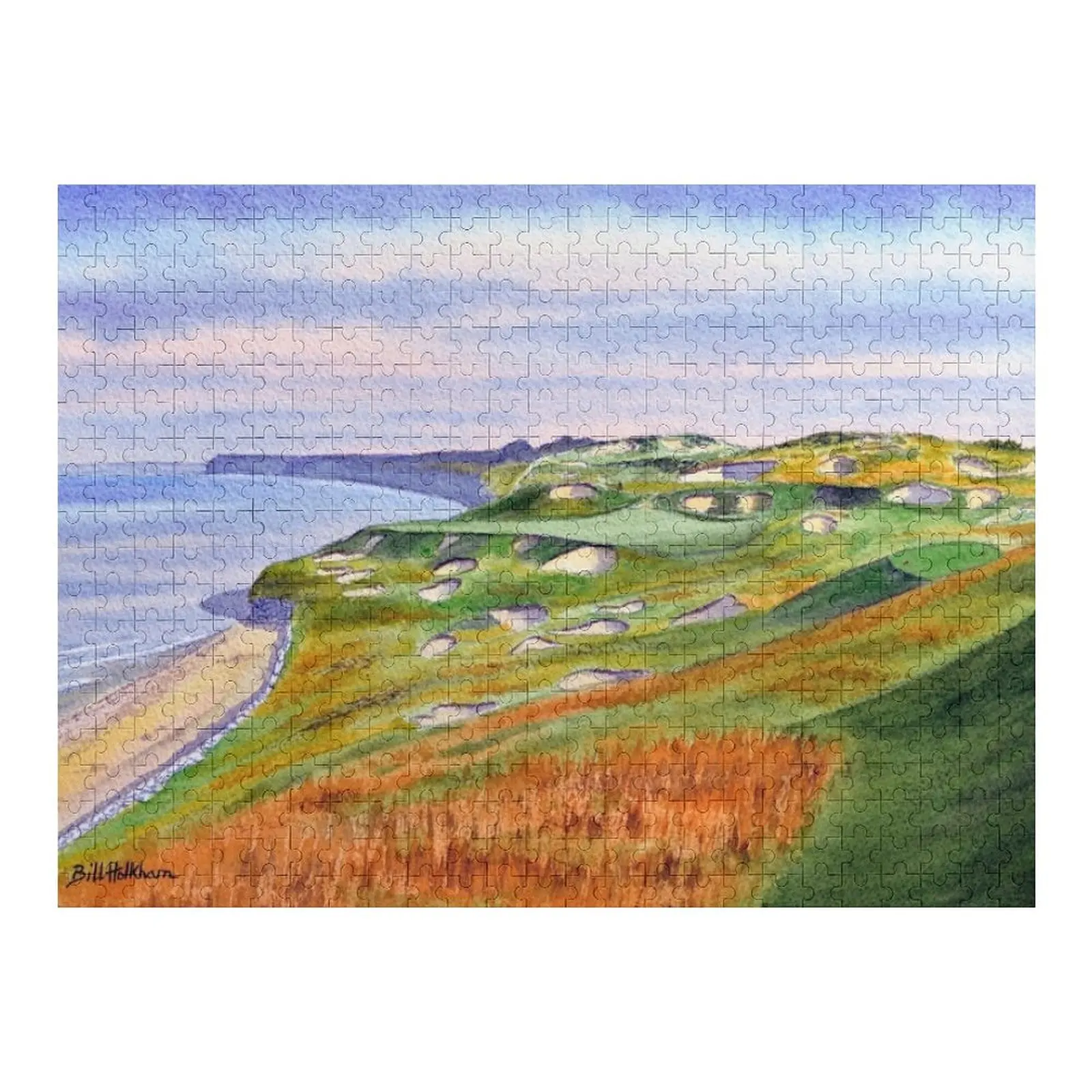 

Whistling Straits Golf Course WI Hole 3 Jigsaw Puzzle Personalized Child Gift Anime Personalised Toys Custom Name Wood Puzzle