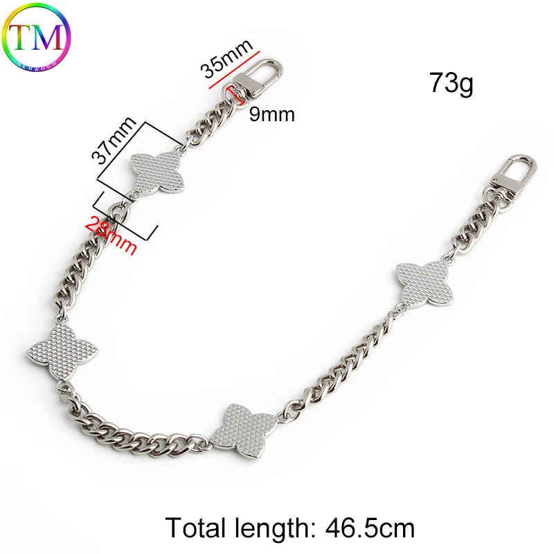 30.5-61CM Metal Bag Chain Strap Lengthening Hanging Crossbody Chain With O Ring For Necklace Jewelry Connector Chain Accessories