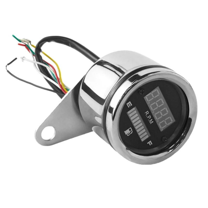 

12V Motorbike LED Digital Speedometer Suitable Gauge and Tachometer for Bike Enthusiasts Enhanced Riding Experience